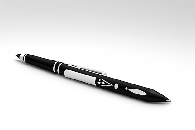 Schließen Sie auf den weißen Stift