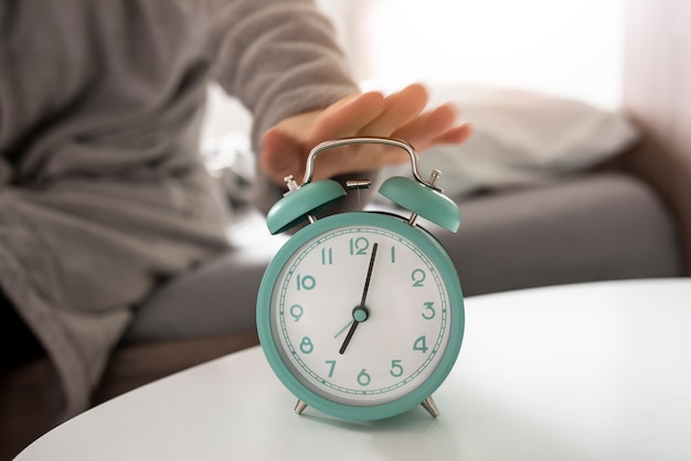 Foto schließen sie die uhr mit zeitumstellung