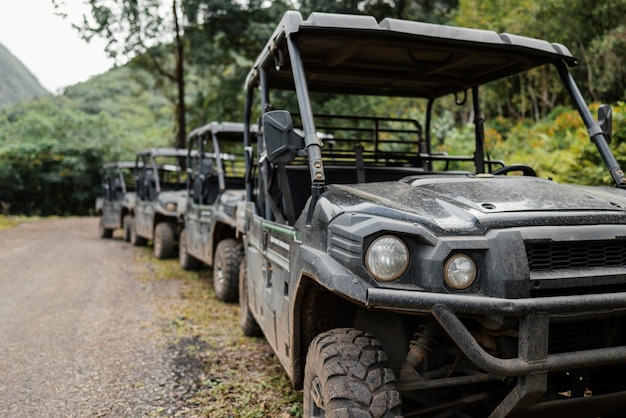 Schließen Sie herauf Jeepauto in Hawaii