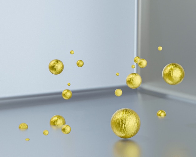 Schließen sie oben auf goldlingot im 3d-rendering