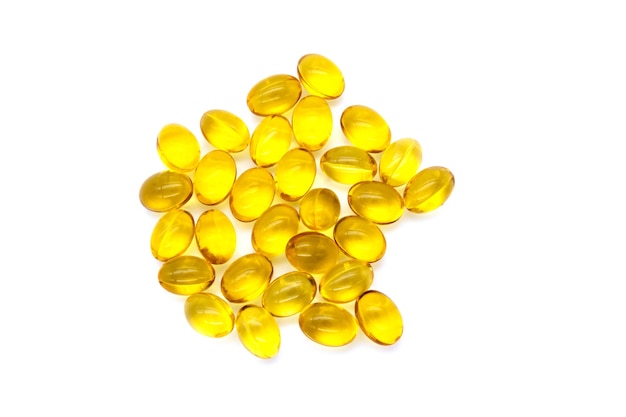 Schließen Sie oben Vitamin D3 Gelkapseln