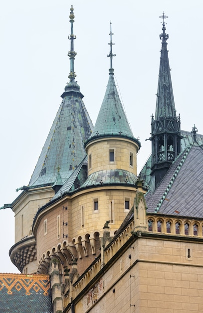 Schloss Bojnice Slowakei. Erbaut im 12. Jahrhundert