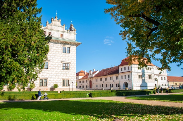 Schloss Lytomysl. Die Burg steht unter UNESCO-Schutz. eine schöne tschechische Stadt