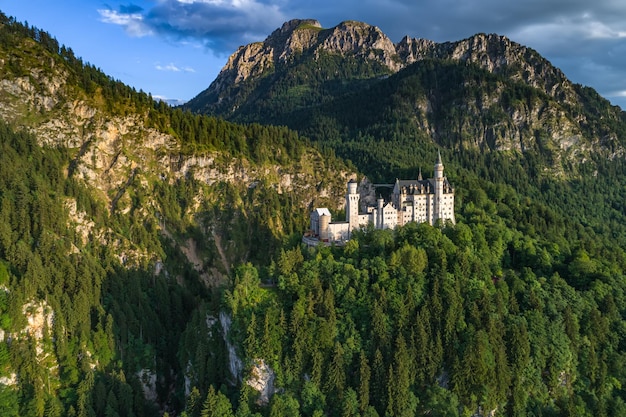 Schloss Neuschwanstein Bayerische Alpen Deutschland