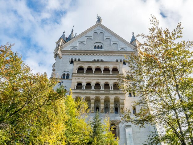 Schloss Neuschwanstein in Deutschland Rückansicht