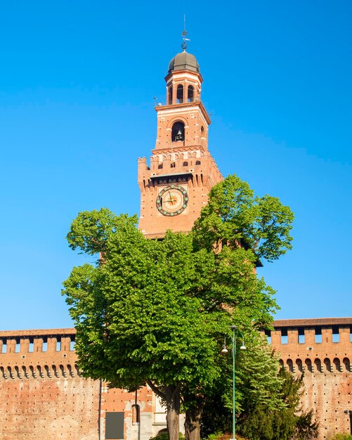 Schloss Sforza in der Stadt Mailand