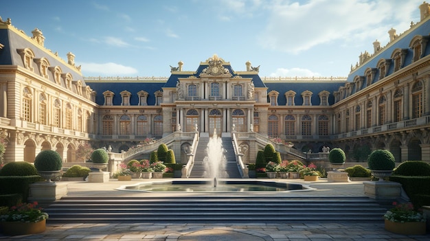Schloss Versailles mit generativer KI