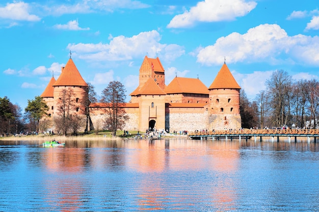 Schlossmuseum Trakai am Galve-See, in der Nähe von Vilnius, Litauen