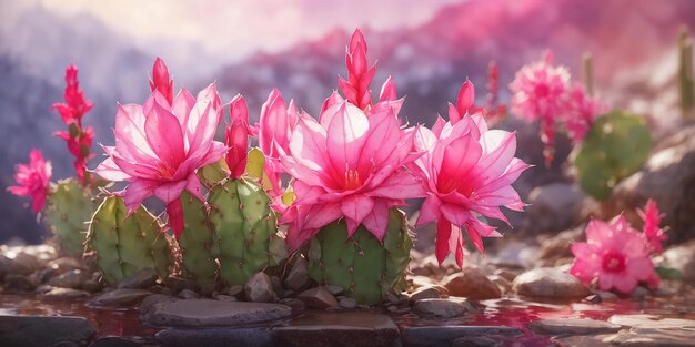 Schlumbergera Weihnachtskaktus Santa Teresita rosa Blume