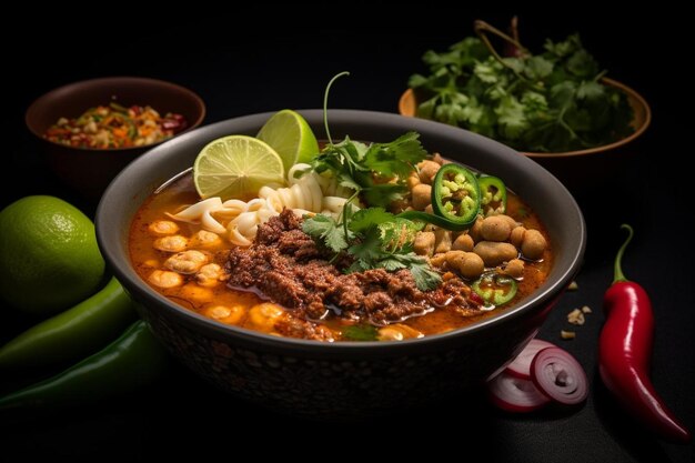 Schmackhafte Pozole-Brühe