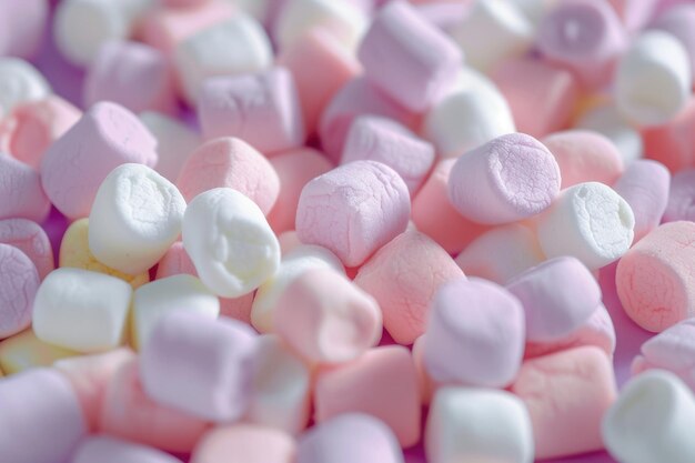 Schmackhafte, süße Marshmallows als Hintergrund Schmecksüße, süße, marshmallows wie Hintergrund