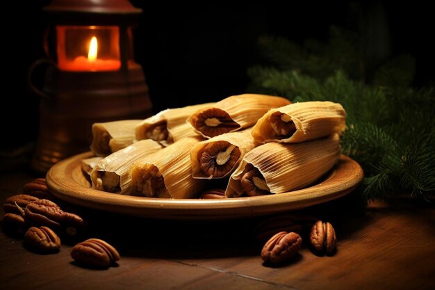 Schmackhafte Tamarind-Pekan-Tamales