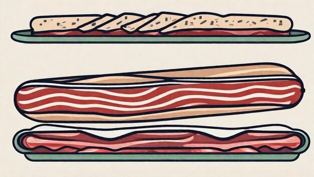 Foto schmackhafte truthahn-bacon-gefühlungen