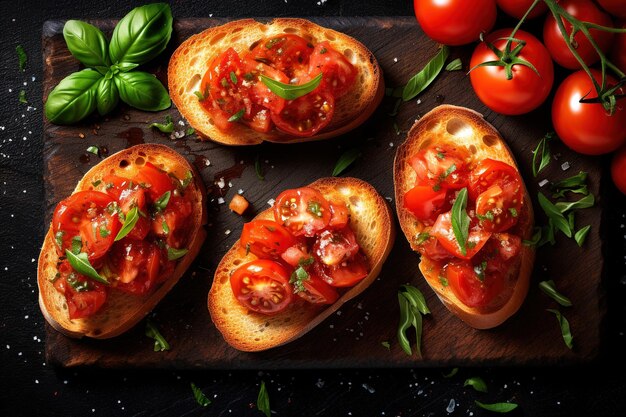 schmackhafte vegane Bruschetta