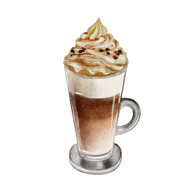 Schmackhafter Croissant-Latte-Kaffee zum Frühstück Café Bäckerei Zweig von Kaffee