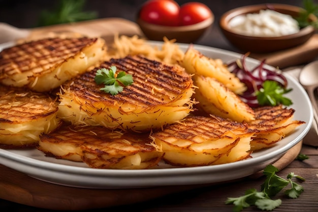 Schmecken Sie das magische, köstliche Essen Erlebnisse KI generiert das beste Essen Foto