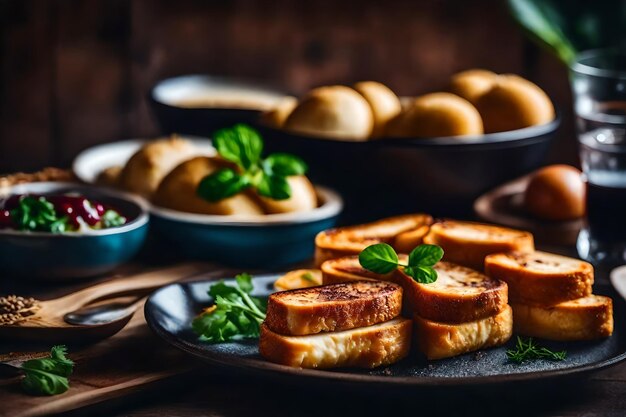 Foto schmecken sie die magische leckere lebensmittelerfahrung ki-generiertes beste lebensmittelfoto