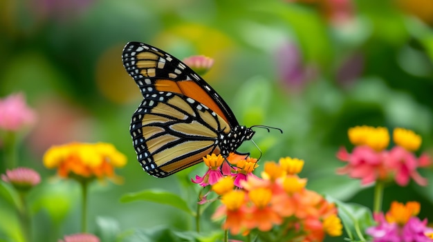 Schmetterling auf Blumenfotografie HD 8K Tapete Fotografie