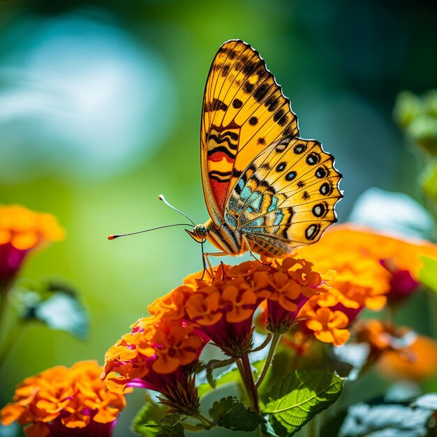 Schmetterling auf einer Pflanze