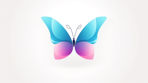 Schmetterling buntes Logo-Design-Symbol Illustrationsbild Ai generierte Kunst