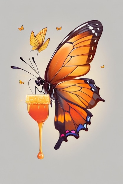 Schmetterling-Illustration-Logo-Design