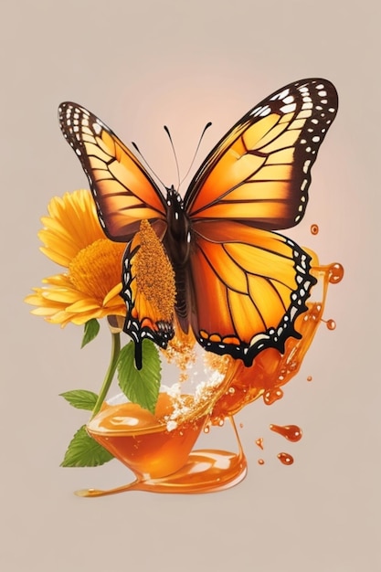 Schmetterling-Illustration-Logo-Design