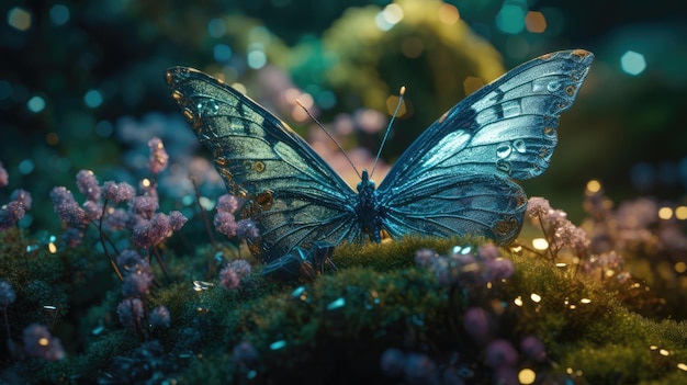 Schmetterling im magischen Feenwald