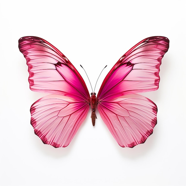 Schmetterling mit weißem Hintergrund