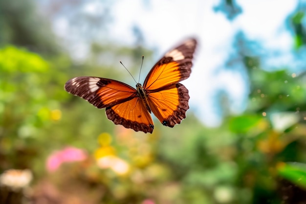 Schmetterlingsfoto im Laub