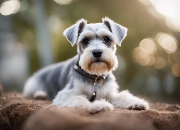 Un schnauzer en miniatura