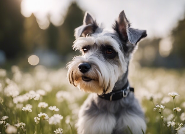 Un schnauzer en miniatura