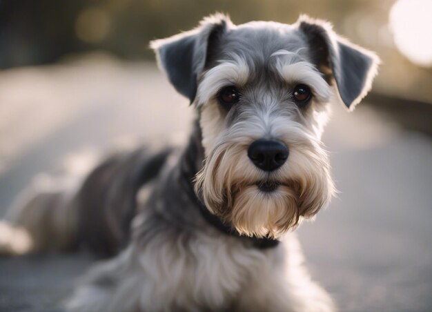 Un schnauzer en miniatura