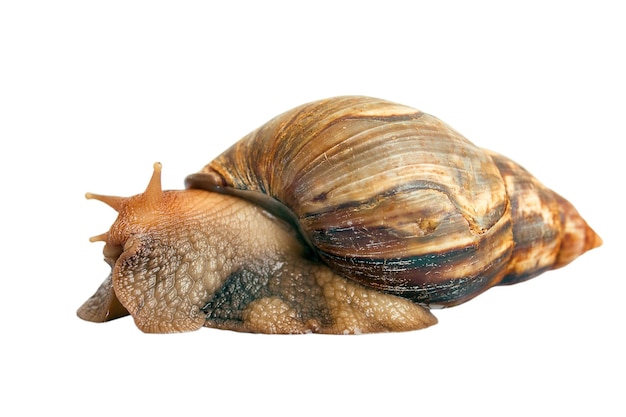 Schnecke Achatina Riese isoliert