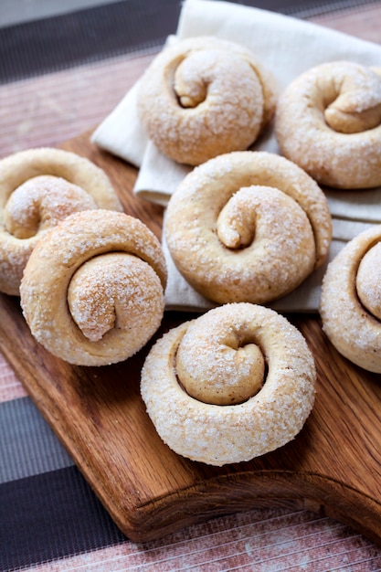 Schneckenzuckerplätzchen mit Zimt