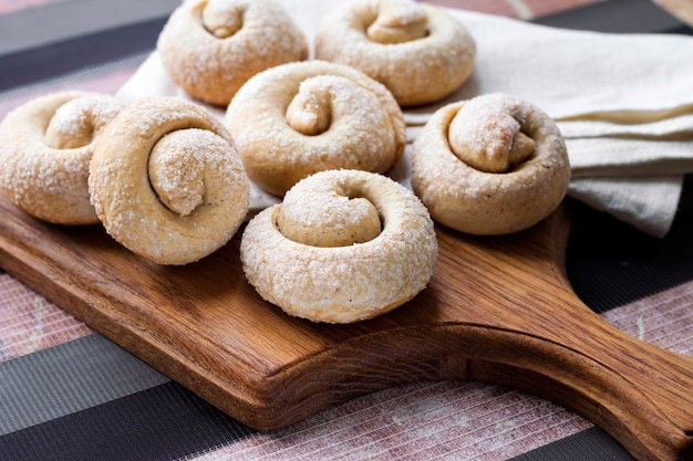 Schneckenzuckerplätzchen mit Zimt