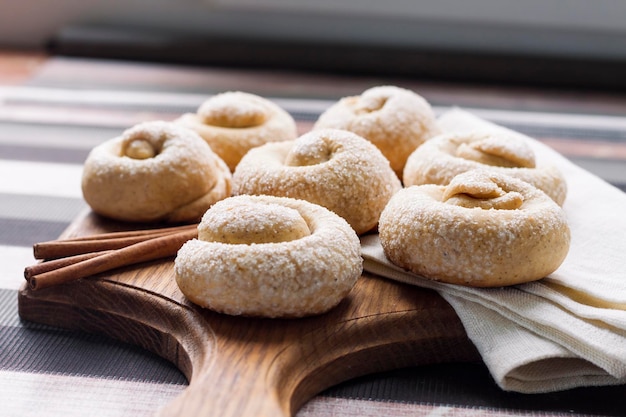 Schneckenzuckerplätzchen mit Zimt