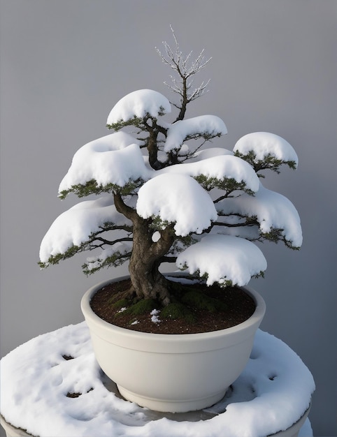 Schnee-Rose-Bonsai