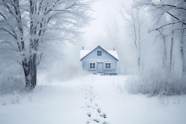 Schnee-Stille-Schneesturm-Fotos