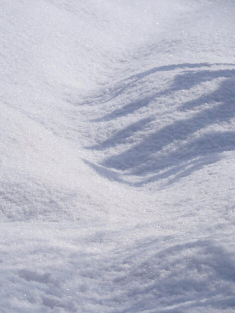 Schneebeschaffenheitsnahaufnahme in Griechenland