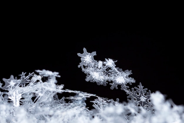 Schneeflocke in der Schneewintersaison