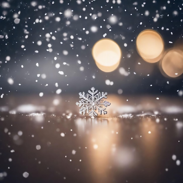 Foto schneeflocken sind ein entzückender hintergrund wintermärchen