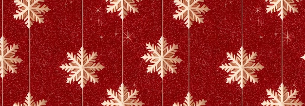 Schneeflocken und Ornamente Weihnachtstapete