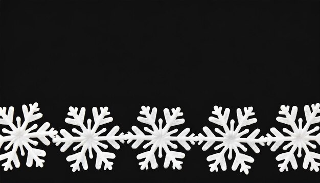 Foto schneeflocken weiße grenzsilhouette