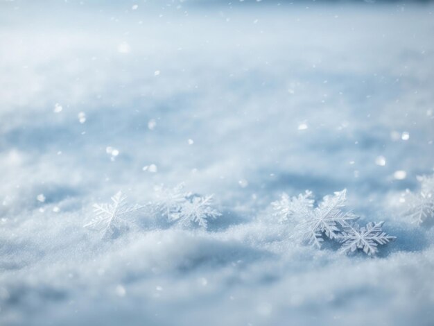 Schneeflocken Winterhintergrund KI Generativ