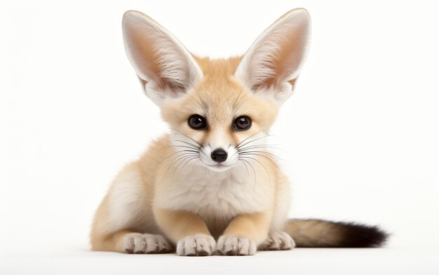 Schneehintergrund Fennec-Fuchs