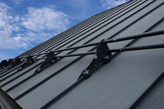 Schneeschutzvorrichtungen für stehende Metalldächer