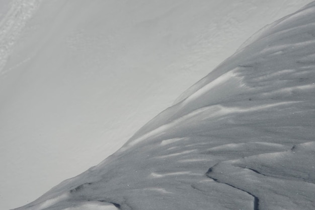 Schneestruktur aus den Dolomiten