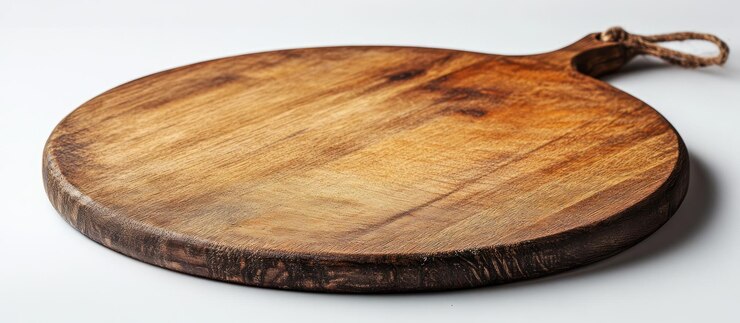 Schneidbrett aus Holz mit Griff
