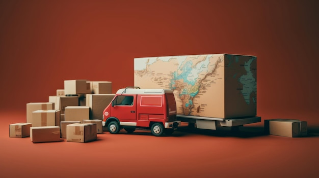 Schneller und effizienter Transport- und Lieferservice, sichere Versandlogistik