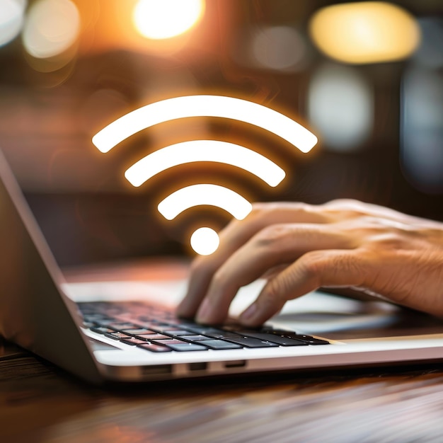 Schnelles Wi-Fi-Internet, nahtlose Konnektivität für schnelles Surfen und Streamen, Netzwerkgeschwindigkeiten, effiziente Online-Aktivitäten, Produktivität und Unterhaltung, ununterbrochener Zugang